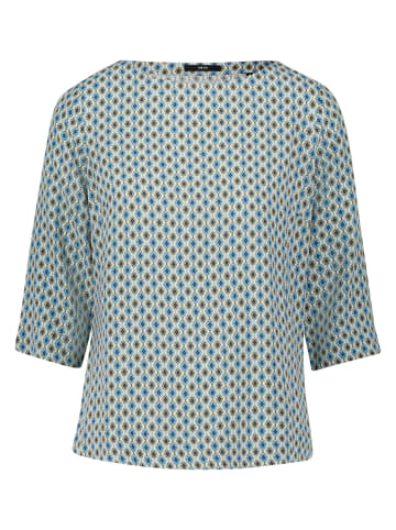 Zero  Bluse Viskose mit Print in CreamBlue