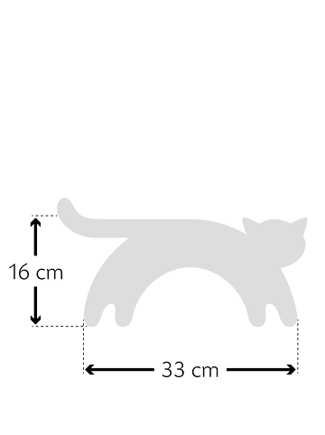 Leschi Wärmekissen "Katze Minina" stehend in Grau - (L) 39 x (B) 17 cm