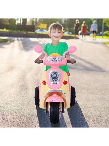 HOMCOM Kindermotorrad in Rosa 108L x 51B x 75H cm
