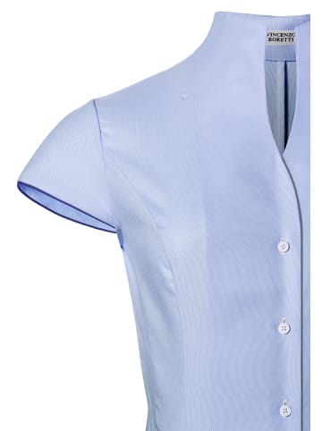 Vincenzo Boretti Bluse leicht tailliert in hellblau