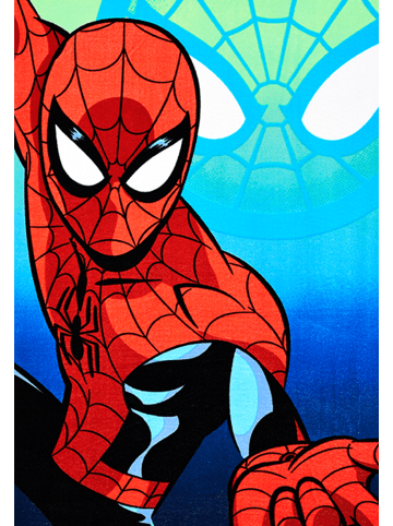 Spiderman Badetuch Strandtuch 70x140 Kinder Jungen in Blau