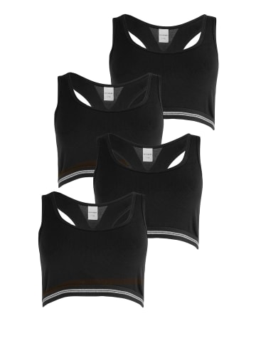 Schiesser Bustier Long Life Rib in Schwarz