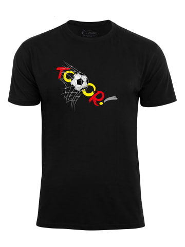 Cotton Prime® T-Shirt Fußball Goal in schwarz