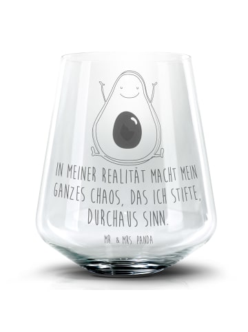 Mr. & Mrs. Panda Glas Avocado Glücklich mit Spruch in Transparent