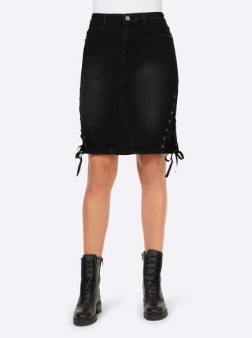 Heine Jeans-Rock in schwarz