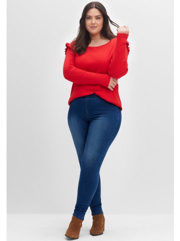 sheego Jeans-Leggings in blue denim + dark blue denim