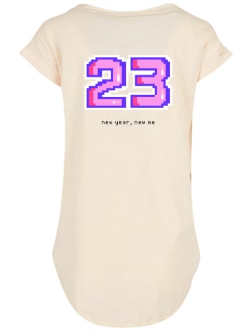 F4NT4STIC Long Cut T-Shirt SIlvester Party Happy People Only in Whitesand