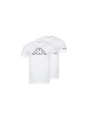 Kappa Kappa 2er Set T-Shirt LOGO in Weiß