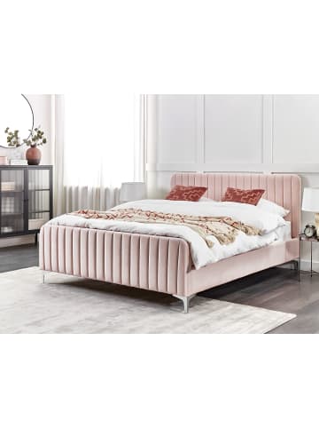 Beliani Doppelbett LUNAN in Rosa - (W) 166 x (H) 101 x (L) 215 cm