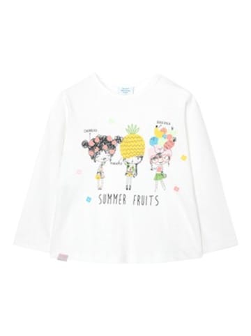 Boboli Shirt langarm Summer Fruits in Natur