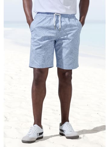 John Devin Shorts in blau bedruckt