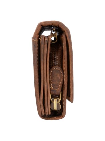 Greenburry Vintage Geldbörse Leder 18,5 cm antikbraun