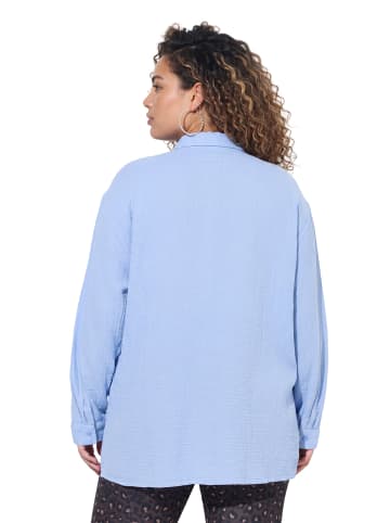MIAMODA Hemdbluse in quellenblau