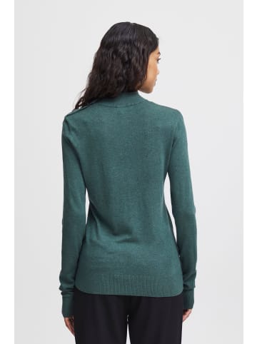 b.young Strickpullover BYMMPIMBA1  BUTTON JUMPER - 20813511  Klassischer Pullover mit Rollkragen in Grün