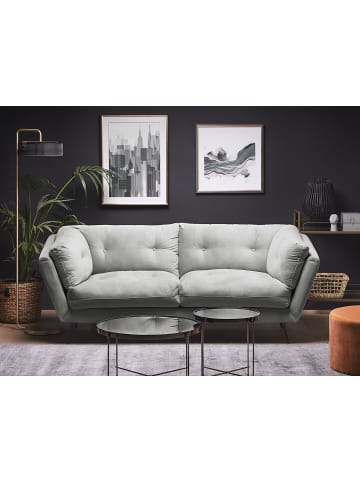 Beliani 3-Sitzer Sofa LENVIK in Grau/Schwarz - (W) 210 x (H) 75 x (L) 90 cm
