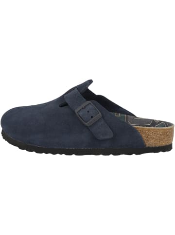 Birkenstock Clogs Boston Veloursleder normal in dunkelblau
