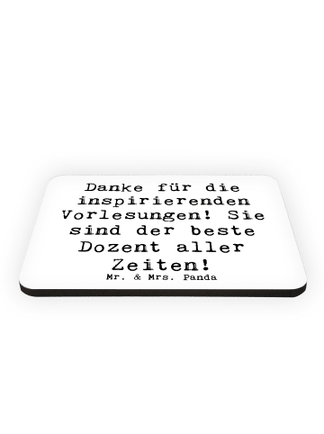 Mr. & Mrs. Panda magnet Spruch Bester Dozent mit Spruch in Weiß