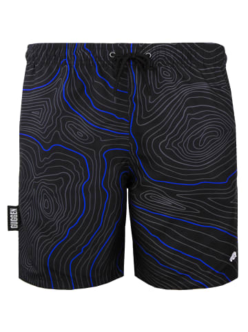 GUGGEN MOUNTAIN Badehose Linien in Blau