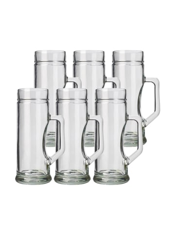 Stölzle 6er Set Bierkrüge Premium in 300 ml in transparent