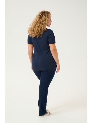 KAFFE curve T-shirt KCjena A-shape in Midnight Marine