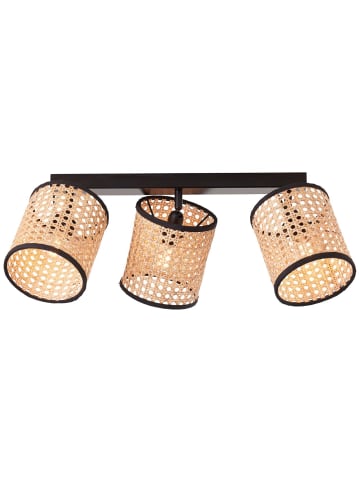 Brilliant Spotbalken, 3-flammig Wiley 22x52,5x16 cm in holz hell/schwarz