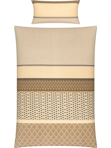 Erwin Müller Edel Flanell Bettwäsche in beige