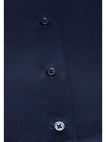 Vincenzo Boretti Bluse tailliert in dunkelblau