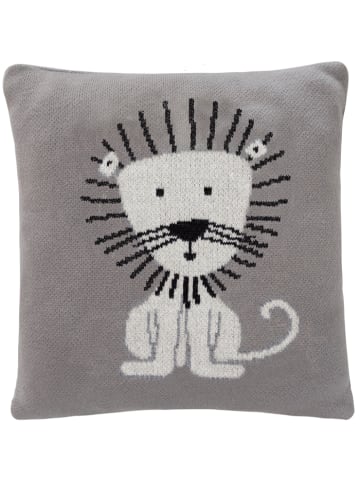 Happy Decor Kids Kissen "Lion" in Gray - 30 x 30  cm