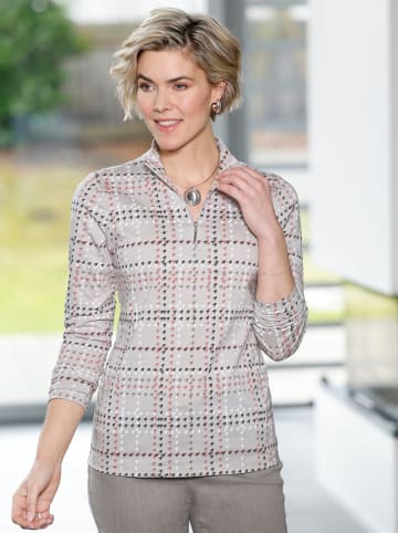 WITT WEIDEN Shirt in hellgrau-rosenholz-bedruckt