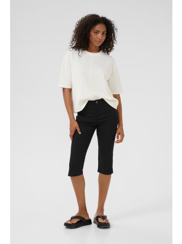 Kaffe Denim Caprihose KAzelina Slim fit in Black Deep