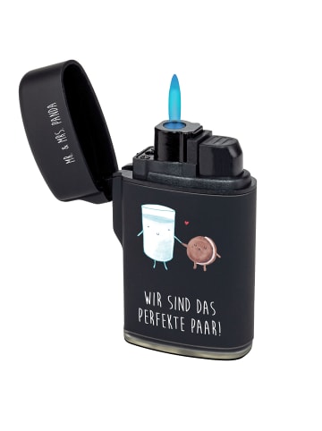 Mr. & Mrs. Panda sturmfeuerzeug Milch Keks mit Spruch in Schwarz