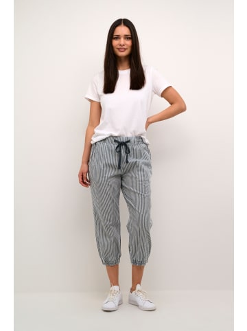 Kaffe Hose KAnaya Relaxed fit in Midnight/White Stripe