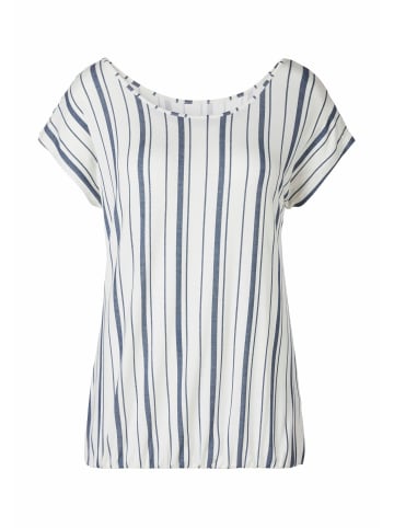 Beach Time Kurzarmshirt in blau-gestreift