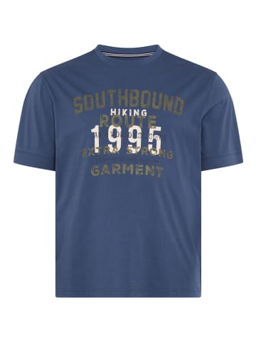 Man's World Rundhalsshirt in jeansblau