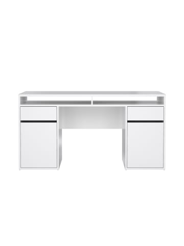 ebuy24 Schreibtisch FunctionPlus Weiß 149 x 48 cm