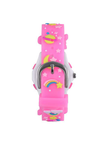 Lucardi Silikon Quarzuhr Regal Rosa