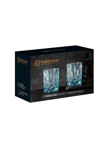 Nachtmann 2er Set Whiskybecher Noblesse Fresh 295 ml in aqua