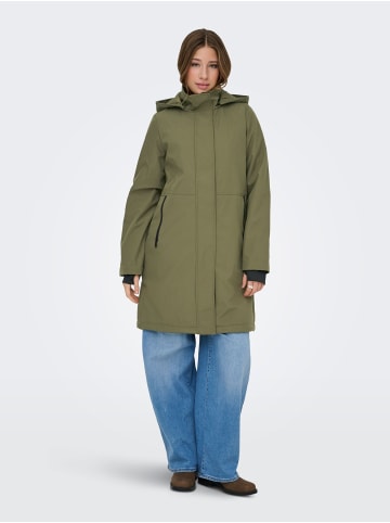 ONLY Langer Parka in Stone Gray