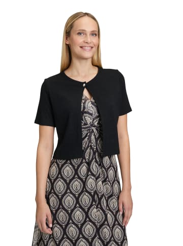 CARTOON Shirtjacke kurzarm in Schwarz/Schwarz