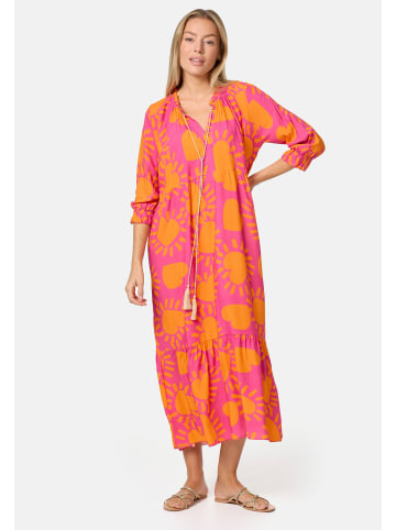 PM SELECTED Maxikleid in Fuchsia-Orange