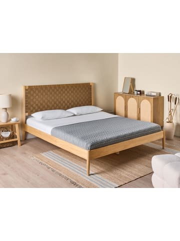 Beliani Doppelbett BRUNEMONT in Braun - (W) 167 x (H) 110 x (L) 208 cm