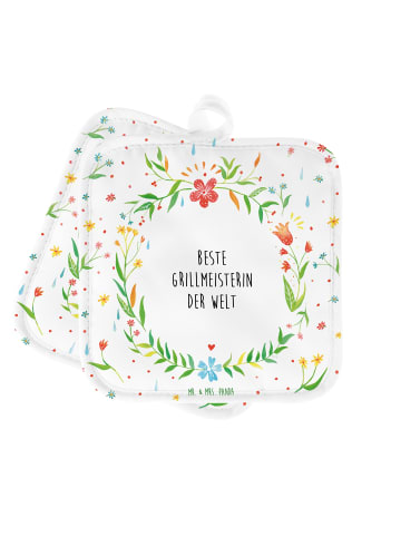 Mr. & Mrs. Panda Topflappen Grillmeisterin mit Spruch in Keine Angabe