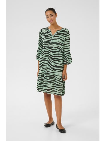 Kaffe Kleid KAlea A-shape in Green/Black Animal