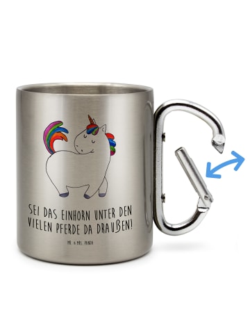 Mr. & Mrs. Panda Kaffeetasse Einhorn Stolzieren mit Spruch in Silber