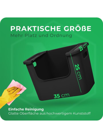 Novaliv Novaliv 3x Aufbewahrungsbox Bad Organizer Kleiderschrank Schubladen Or in Weiß