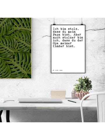 Mr. & Mrs. Panda Bild Ich bin stolz, dass... mit Spruch in Weiß