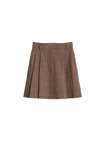 Marc O'Polo Falten-Minirock A-Shape in Dark Brown
