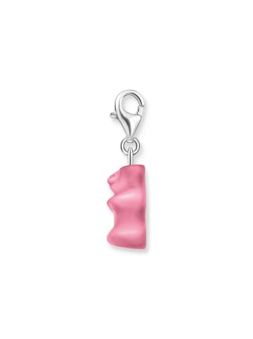 Thomas Sabo Charm-Goldbären-Anhänger In Pink in silber, pink