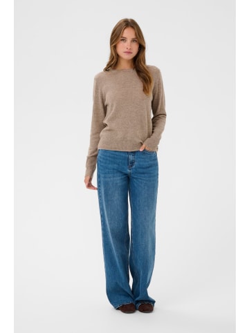 Kaffe Strickpullover KAcashie Regular fit in Morel Melange