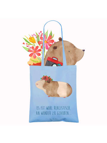 Mr. & Mrs. Panda Laptoptasche Meerschweinchen Weisheit mit Spruch in Sky Blue